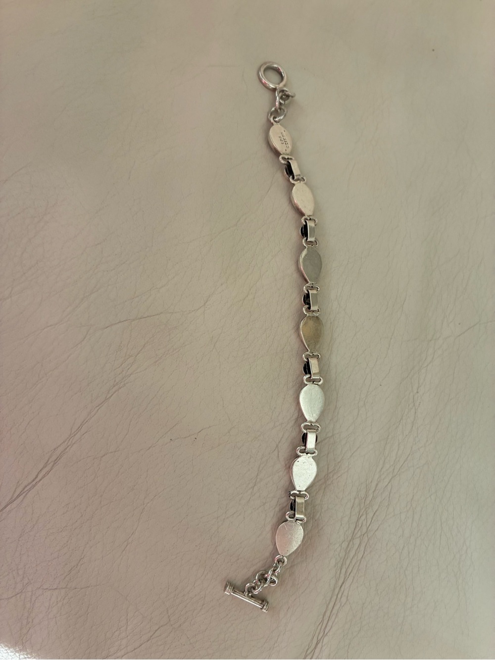 STUNNING Sterling Silver 925 Mexico Stamp, Black Onyx Teardrop Bracelet! ๐ค๐ค๐ค - Picture 4 of 9